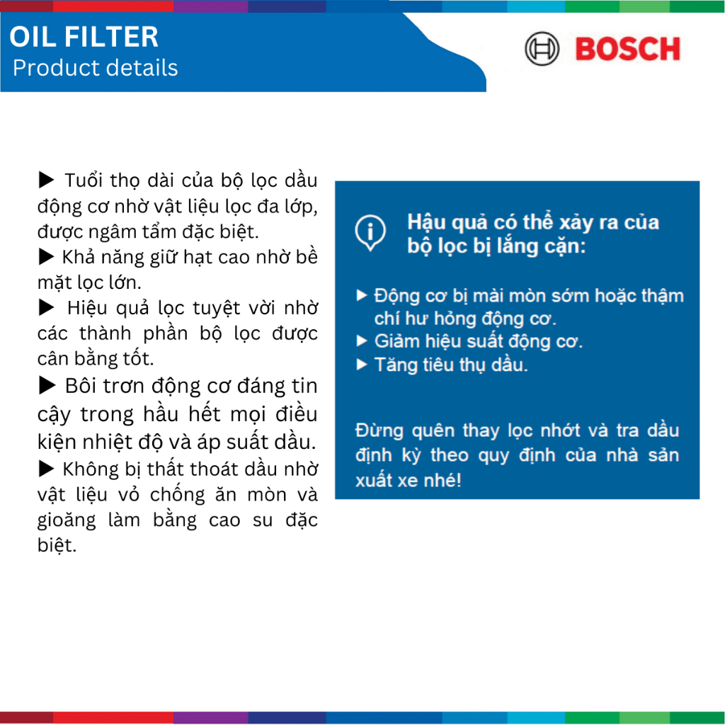 Lọc dầu động cơ xe HONDA HRV, HR-V, đời xe 2018 đến nay, Bosch Oil Filter, 0986AF0126, phụ tùng Bosch