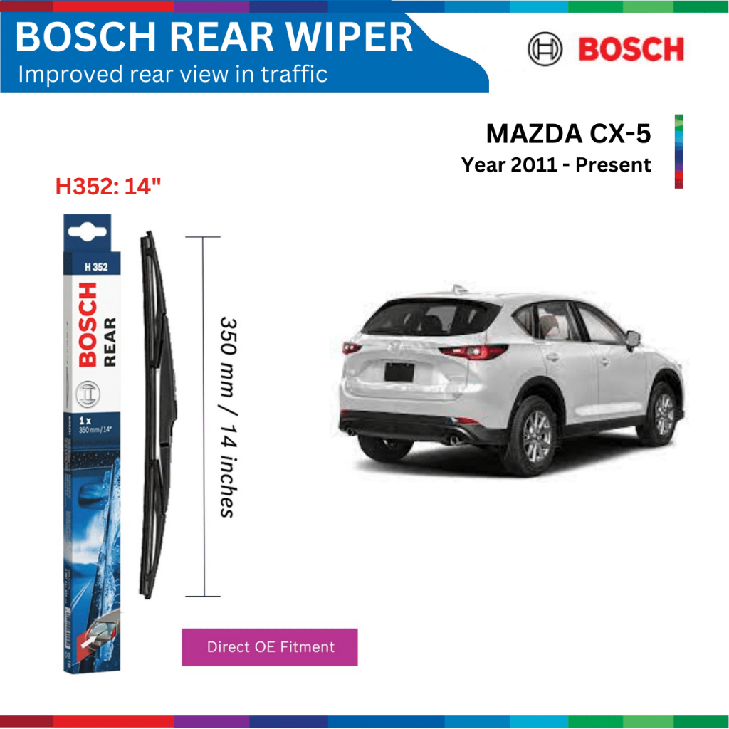 Gạt mưa sau MAZDA CX5 / CX-5 (11-), Bosch Rear H352 - 14", gạt nước sau CX5, phụ tùng ô tô